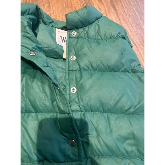 Woolrich Vintage Vest Goose down Green Puffer Large Womens 1980s VTG - Picture 4 of 11
